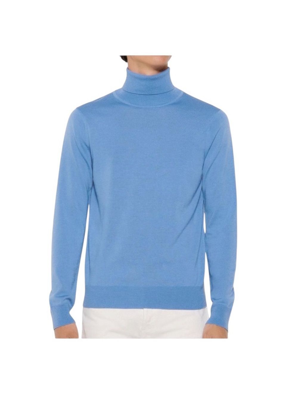 NWT Sandro Light Blue Turtleneck Sweater Sz XXL